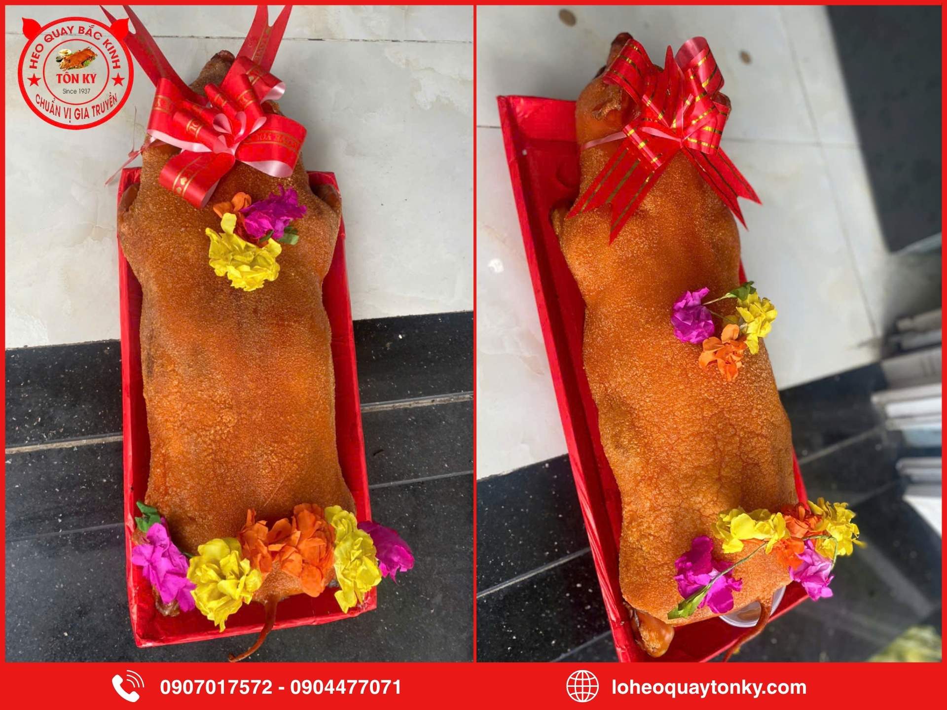 Cách chọn heo quay nguyên con 10kg chất lượng