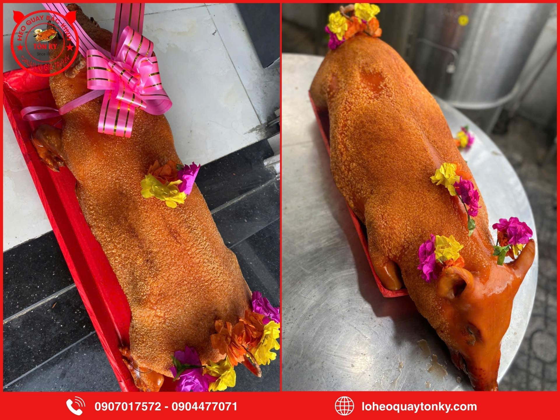 Cách chọn heo quay nguyên con 20 - 25kg chất lượng