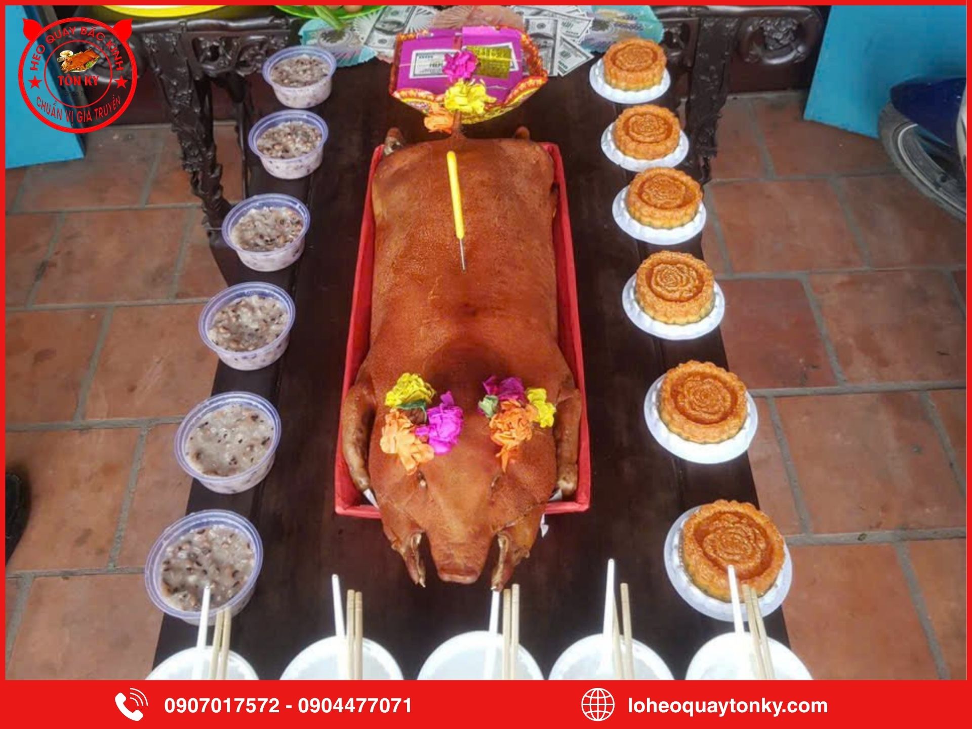 Heo quay có ý nghĩa gì trong mâm cúng Giỗ Tổ Hùng Vương?