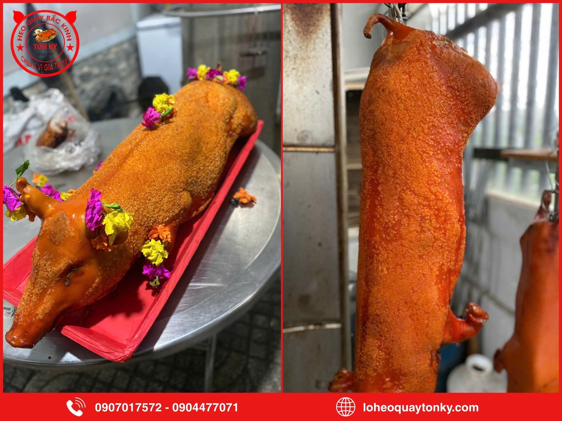 Heo quay nguyên con 16 - 20kg thường được dùng cho dịp nào?