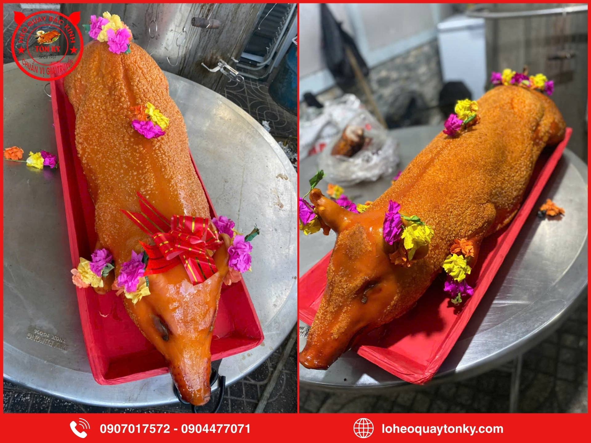 Kích thước heo quay cúng đầy tháng phổ biến hiện nay