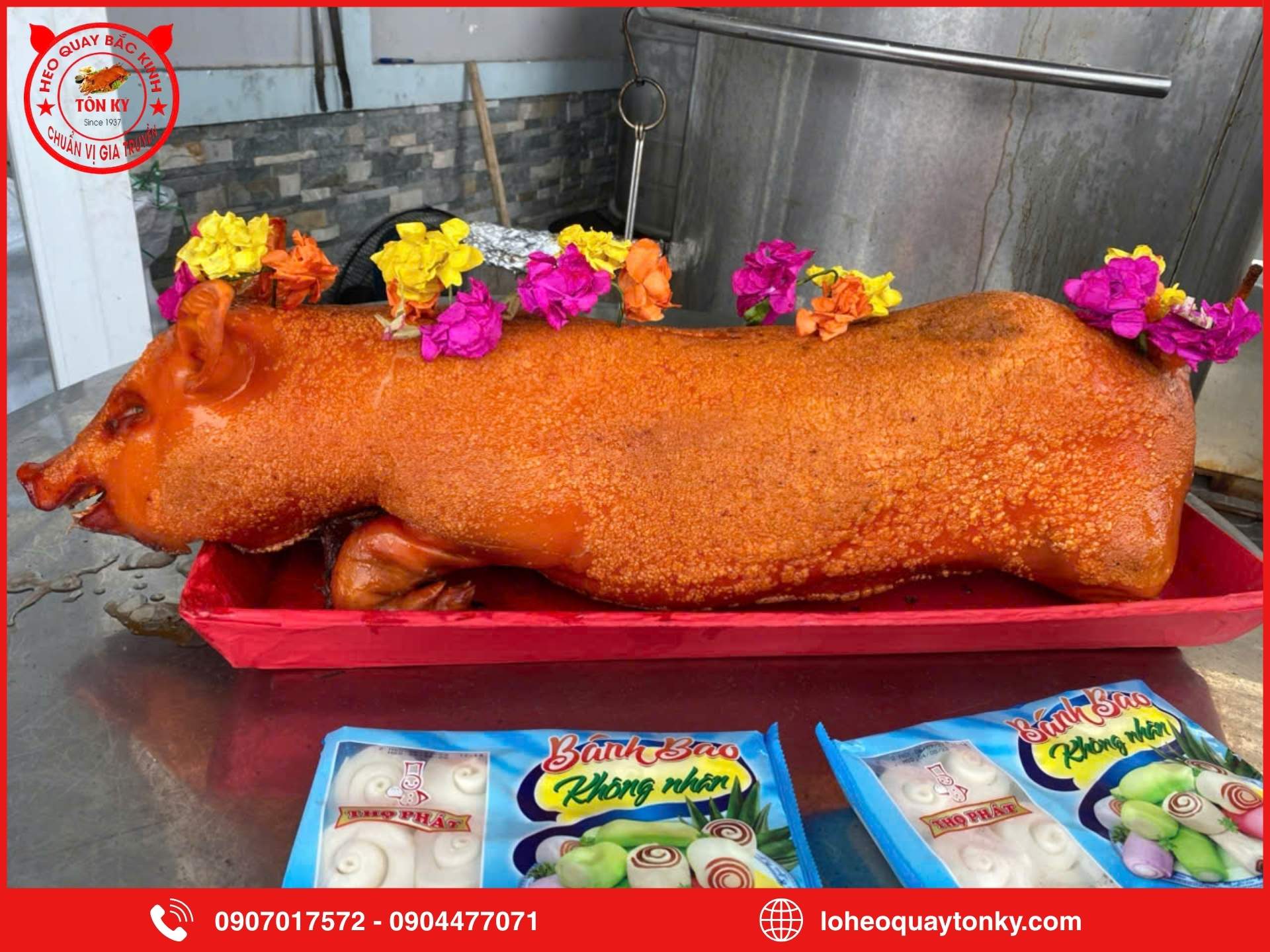 Menu heo quay phục vụ lễ 30/4 - 1/5 tại Tôn Ký