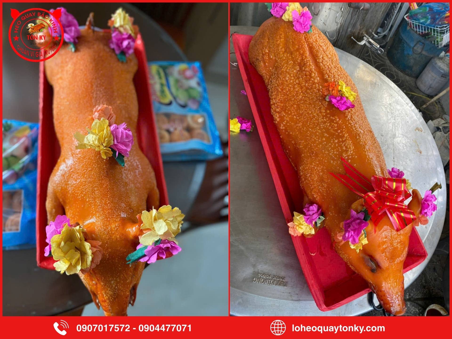 Ưu điểm khi chọn heo quay nguyên con 10kg tại Tôn Ký