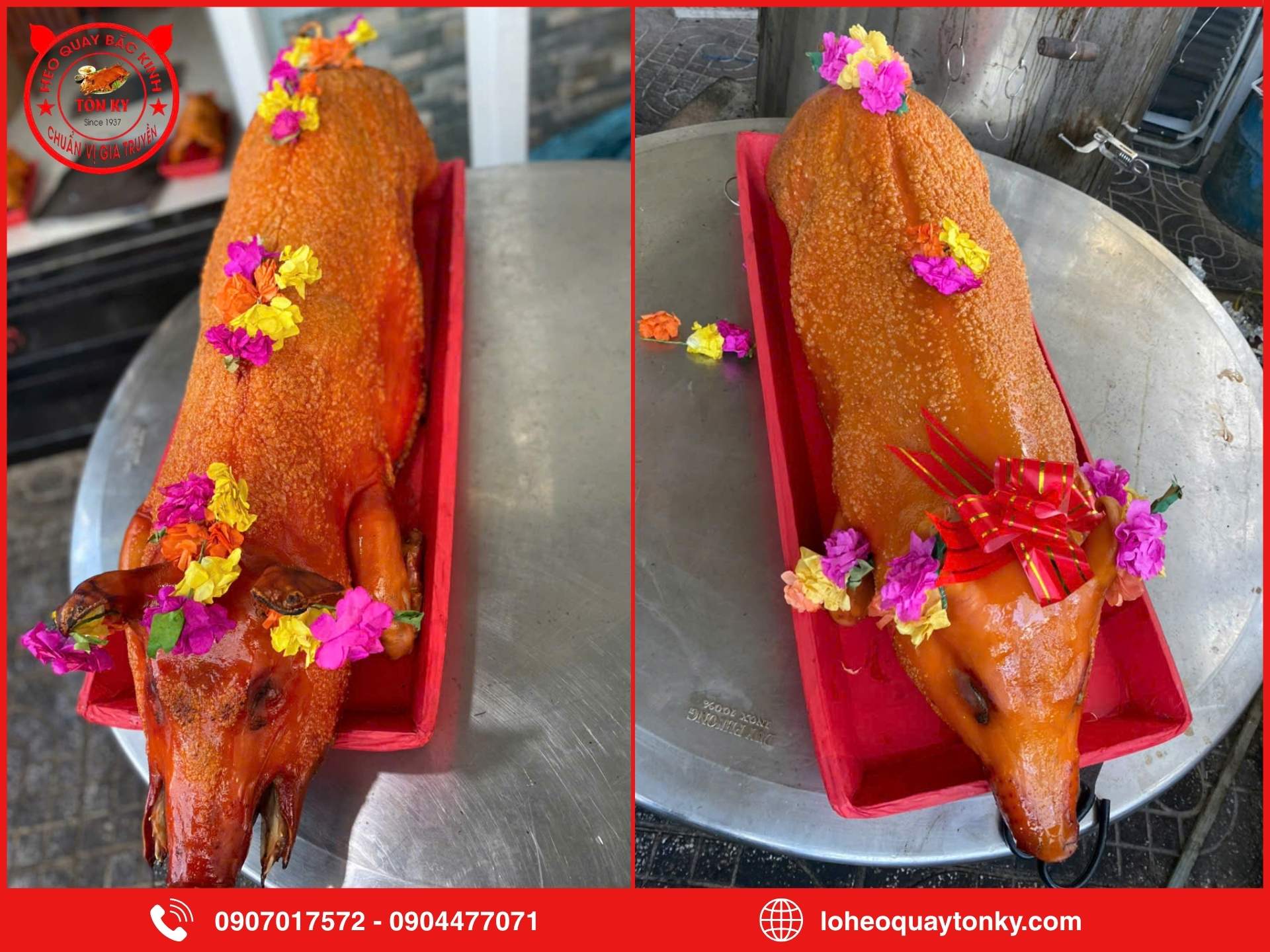 Ưu điểm khi chọn heo quay nguyên con 16 - 20kg tại Tôn Ký