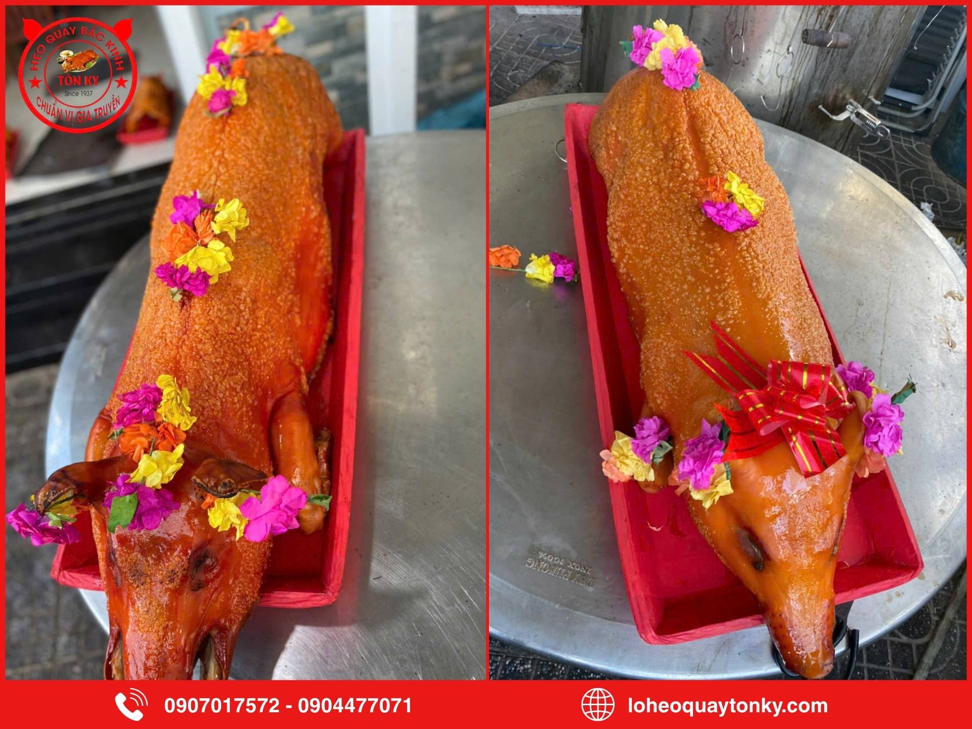 Ưu điểm khi chọn heo quay nguyên con 20 - 25kg tại Tôn Ký