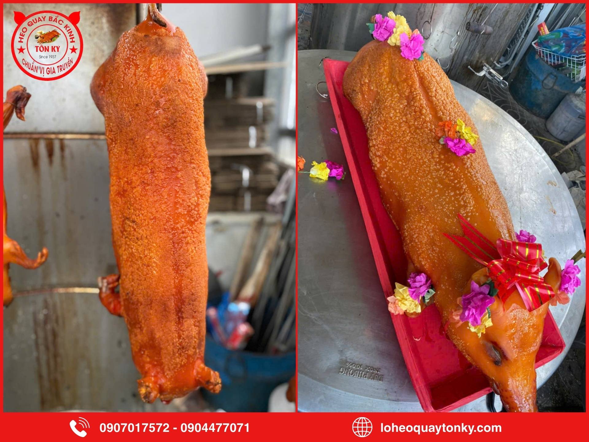 Ưu điểm khi chọn heo quay nguyên con 9kg tại Tôn Ký