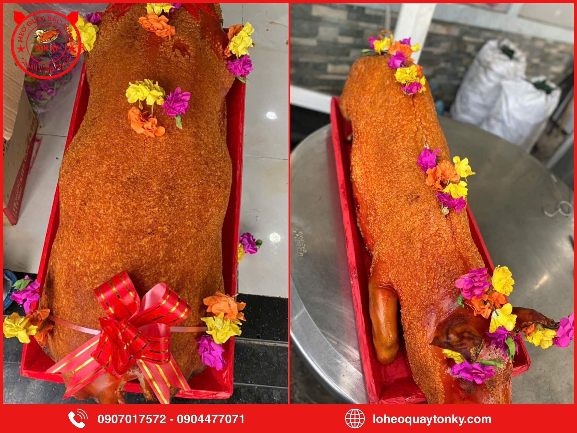 Ưu điểm khi chọn heo quay nguyên con trên 30kg tại Tôn Ký
